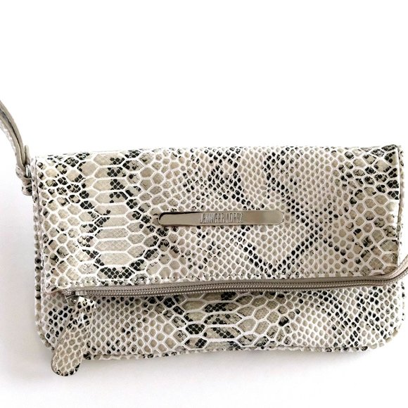 Jennifer Lopez Handbags - Clutch Wristlet - snakeskin purse Jennifer Lopez
